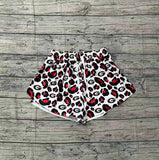 1.13 Pre-order SS0804 Adult women G red leopard Shorts yoga
