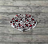 1.13 Pre-order SS0814  baby girls G red leopard shorts yoga