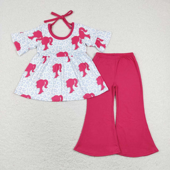 GSPO1187-- red short sleeve girls outfits