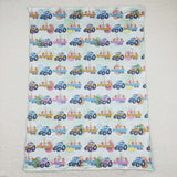 BL0117--  Easter rabbit tractor blanket