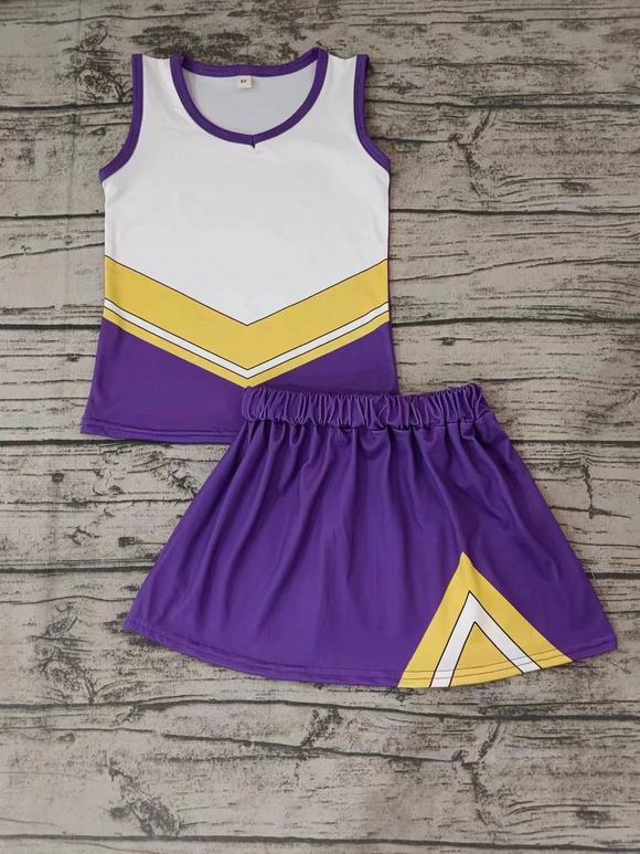 MOQ 3 custom style  purple dress + shorts outfit