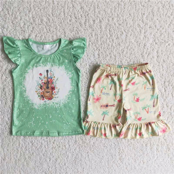 green print Girl's Summer outfits
