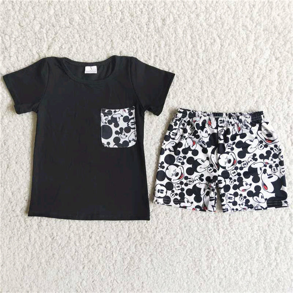 black boy's  print Summer outfits