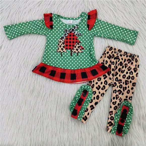 2022 Christmas girls clothing long sleeve outfits