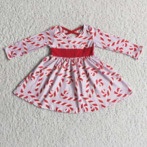 Christmas candy red  girl dress