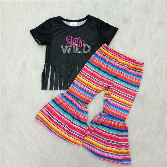 stay wild Short sleeve flared trouser suit