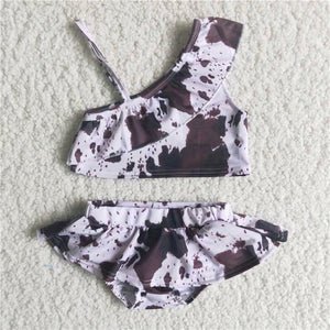Children's swimsuit with ink pattern