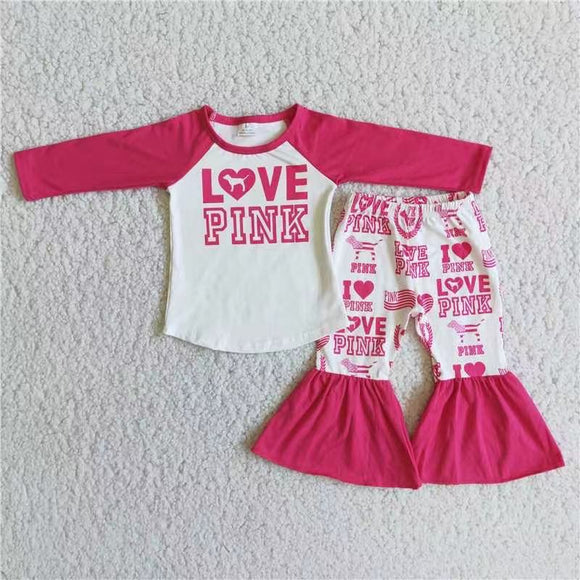 love pink girls clothing long sleeve outfits