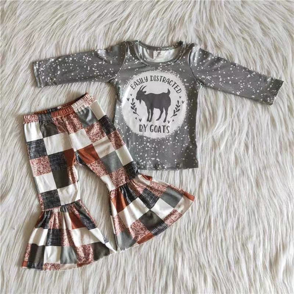 grey goat girls clothing long sleeve outfits