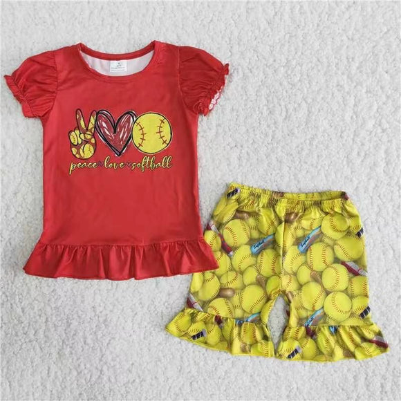 football red and yellow Girl's Summer outfits