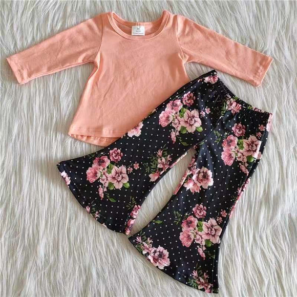 girls clothing pink long sleeve outfits