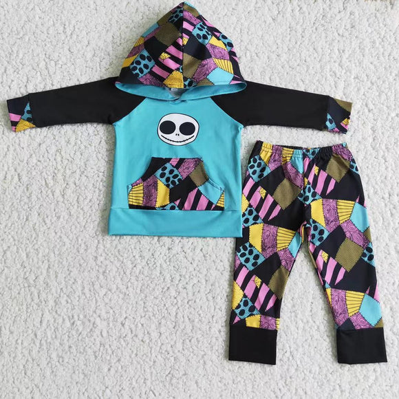 Halloween blue Boy's hoodie outfits