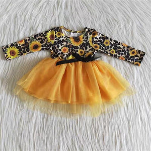 sunflower tulle fairy dress