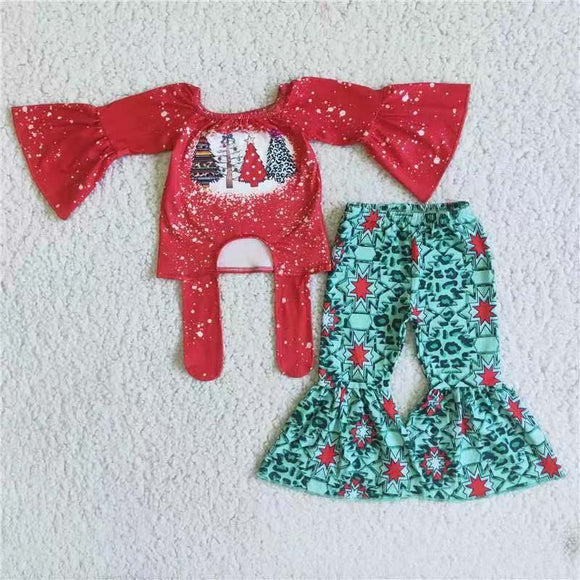 Christmas tree red girls clothing  outfits