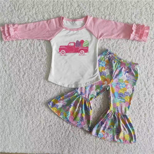 Easter pink cartoon clothing  outfits