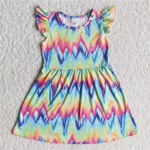 colorful summer girl dress