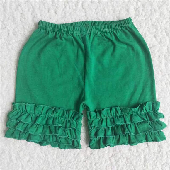 Lacy summer shorts for girls--GREEN