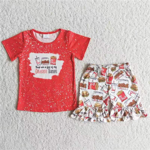 red Hamburg Girl's Summer outfits