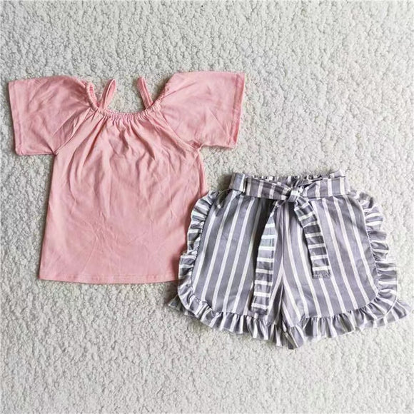 Popular style pink girl's Summer outfits