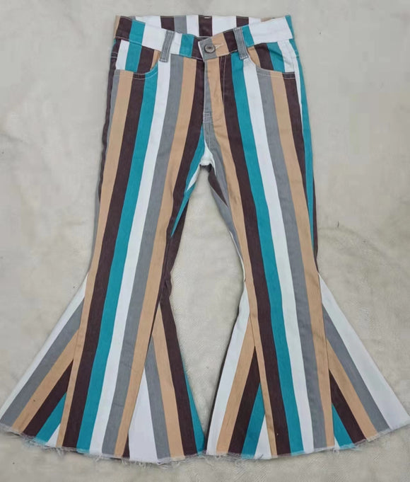 Multicolor stripes jeans
