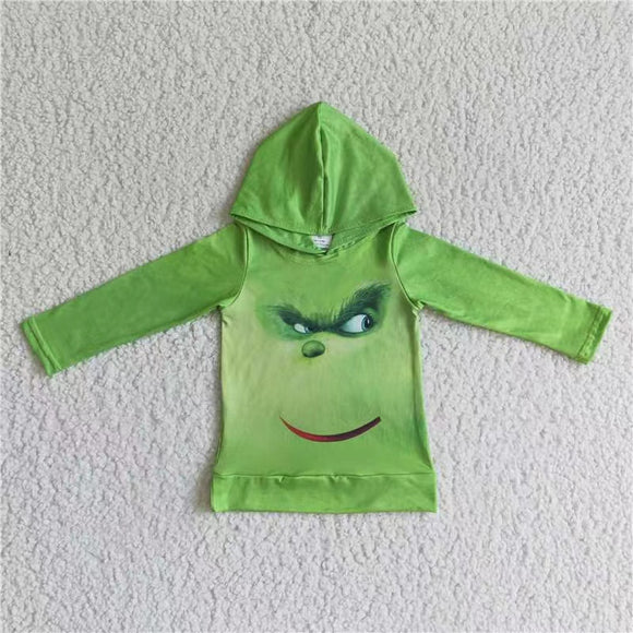 Christmas green cartoon hoodie