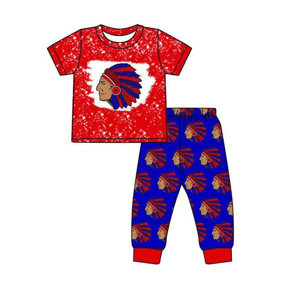 custom style MOQ 5 red and blue boy clothing