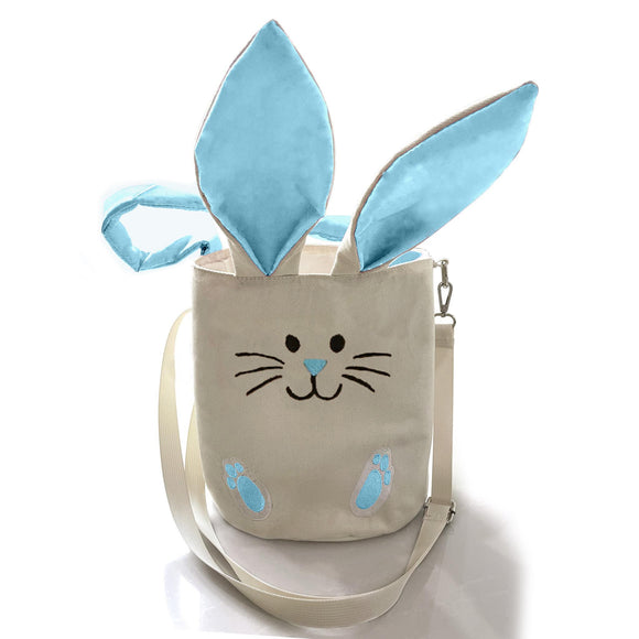 Easter blue cartoon Bucket bag