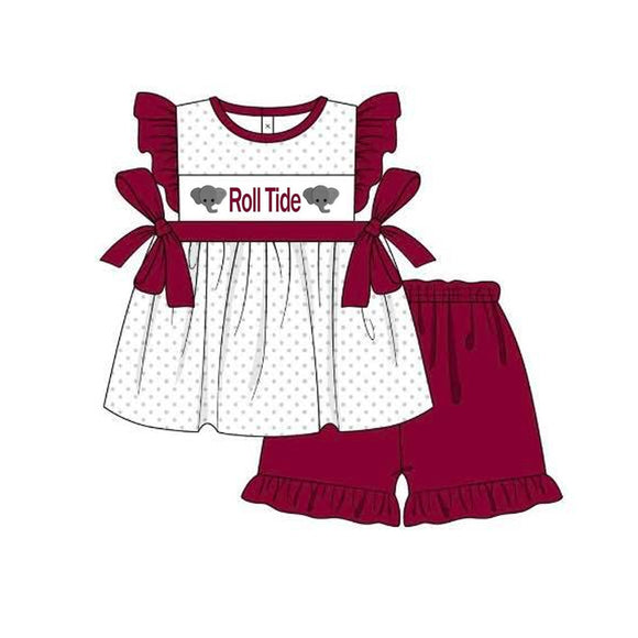 moq 3 custom style Roll Tide girls clothing