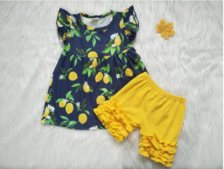yellow cute Girl's Summer outfits