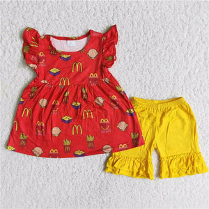 red "M" Girl's Summer outfits