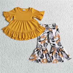 summer yellow shoot cartoon girl clothing