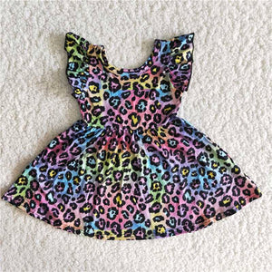 leopard summer girl dress