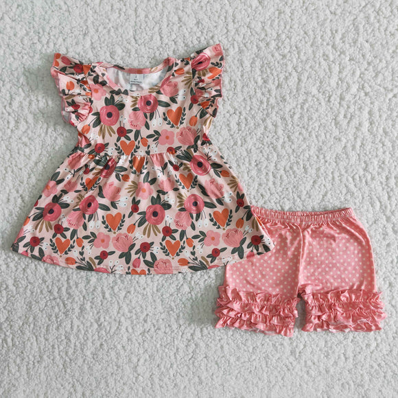 pink flower Girl's Summer outfits