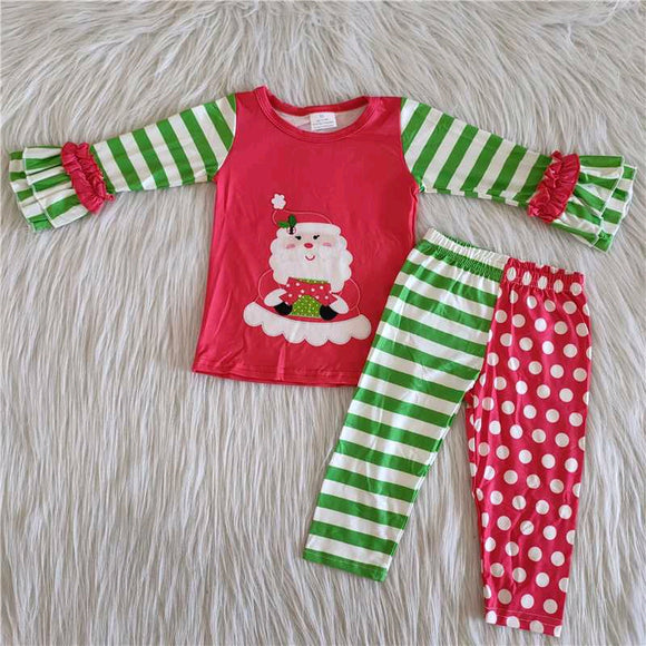 2022 Christmas girls clothing long sleeve outfits
