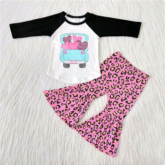 leopard girls clothing long sleeve outfits