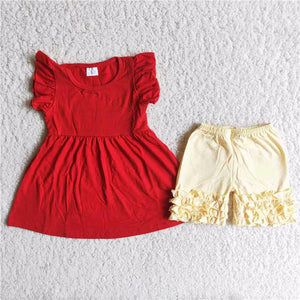 red and yellow Girl's Summer outfits