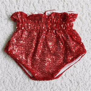 red Sequined bummies