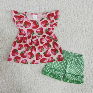 strawberry  Girl's Summer outfits