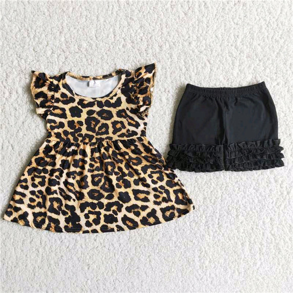 leopard and black Girl's Summer outfits