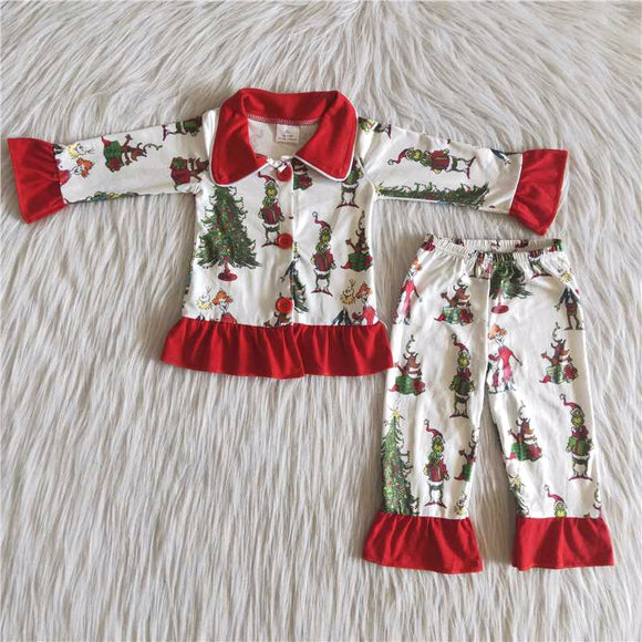 Christmas girls clothing pajamas
