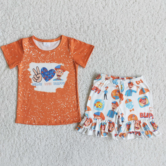 orange print Girl's Summer outfits