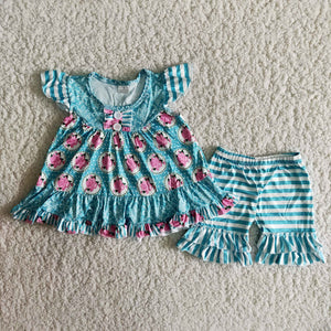blue Girl's Summer outfits