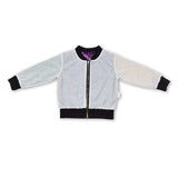 Purple gold green sequin kids mardi gras jacket