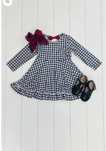 black and grey milk silk  girls dress