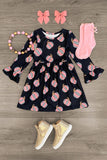 black pumpkin milk silk  girls dress