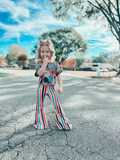 floral and stripe girls clothing