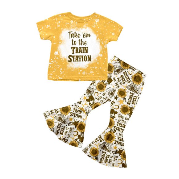 Deadline May 4  yellow short sleeve girls outfits