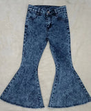 Adult blue Bell-bottom jeans