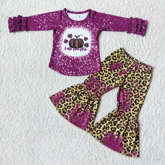 purple girls clothing long sleeve outfits