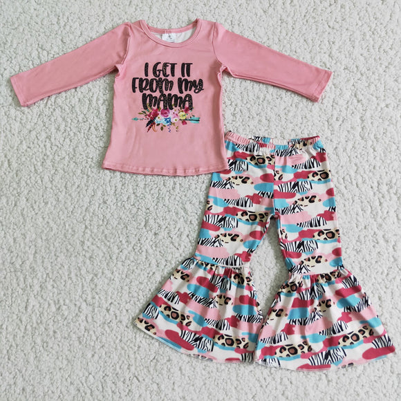 pink girls clothing long sleeve outfits